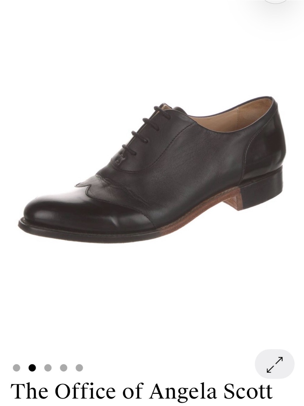 Classic Black Leather Oxford Lace-Up Shoe